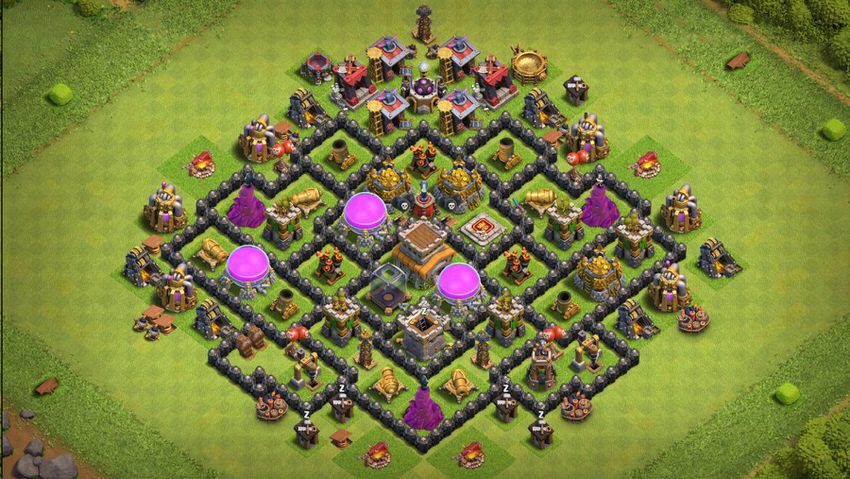 Town Hall 8 Farming Base layout by TReX