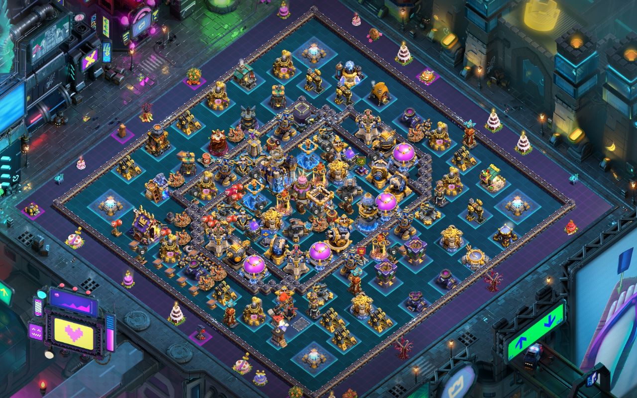 Town Hall 18 Hybrid Base layout by BH10