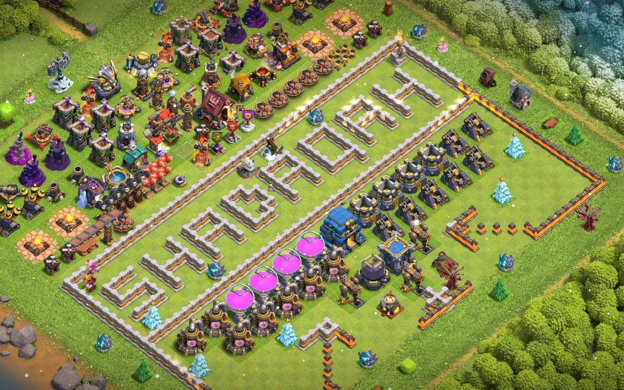 Town Hall 12 Fun Base layout by IKQI