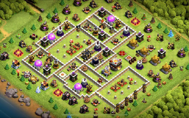 Town Hall 11 Trophy Base layout by XLR8