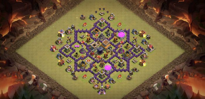 Town Hall 8 War Base layout by S1X