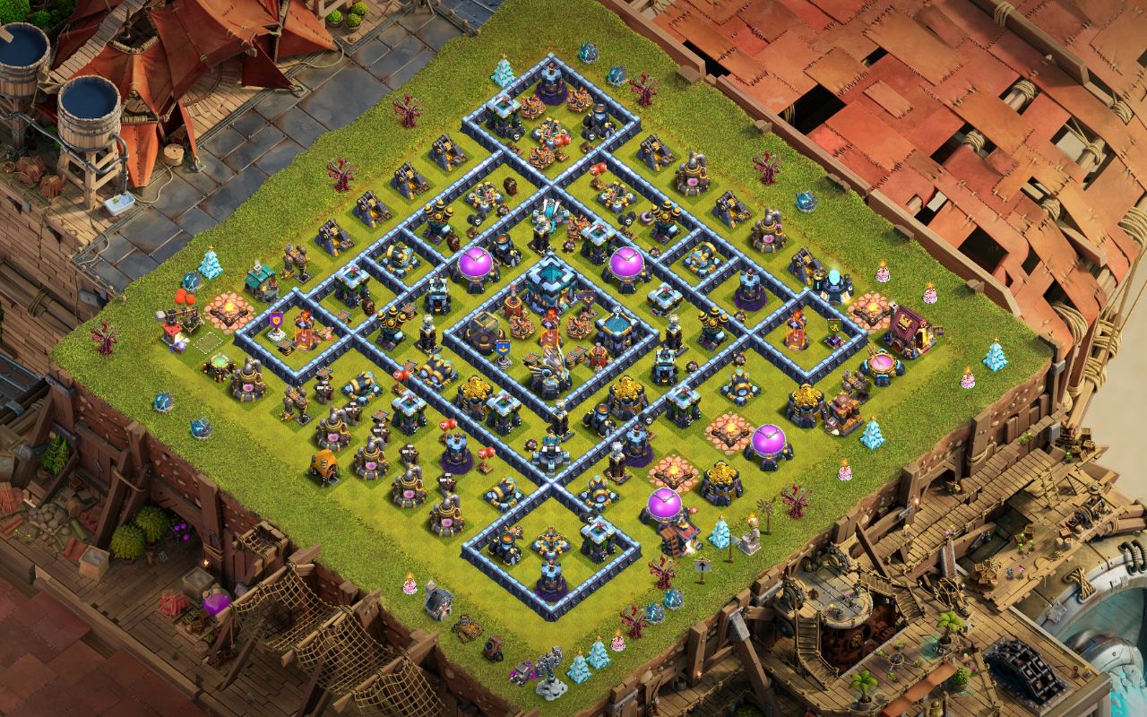 Town Hall 13 Fun Base layout by MeawMeaw nigga