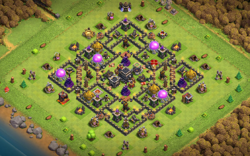 Town Hall 9 Farming Base layout by Molz