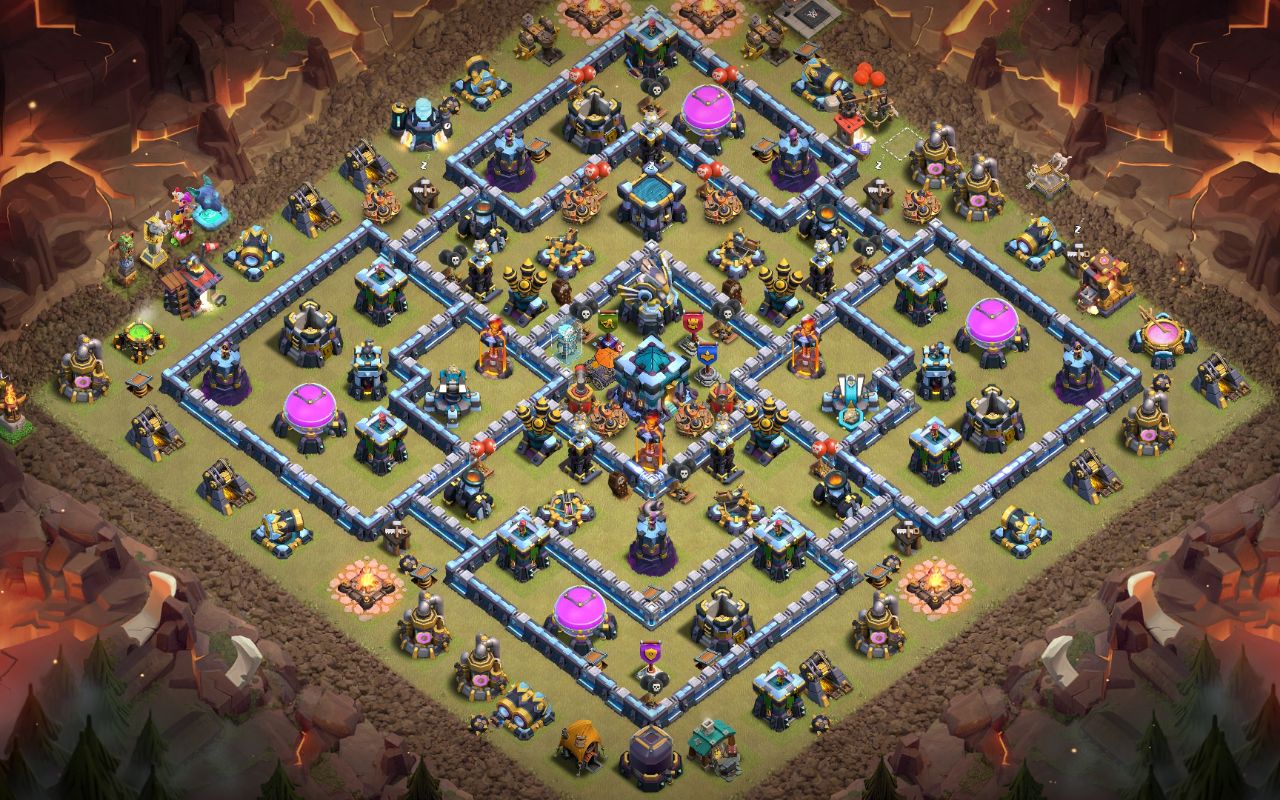 Town Hall 13 War Base layout by Rem