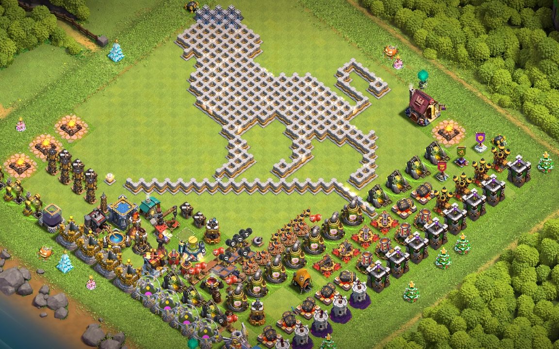 Town Hall 12 Fun Base layout by كلان#2G2QGQG08