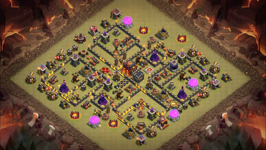 Town Hall 10 War Base layout by TReX