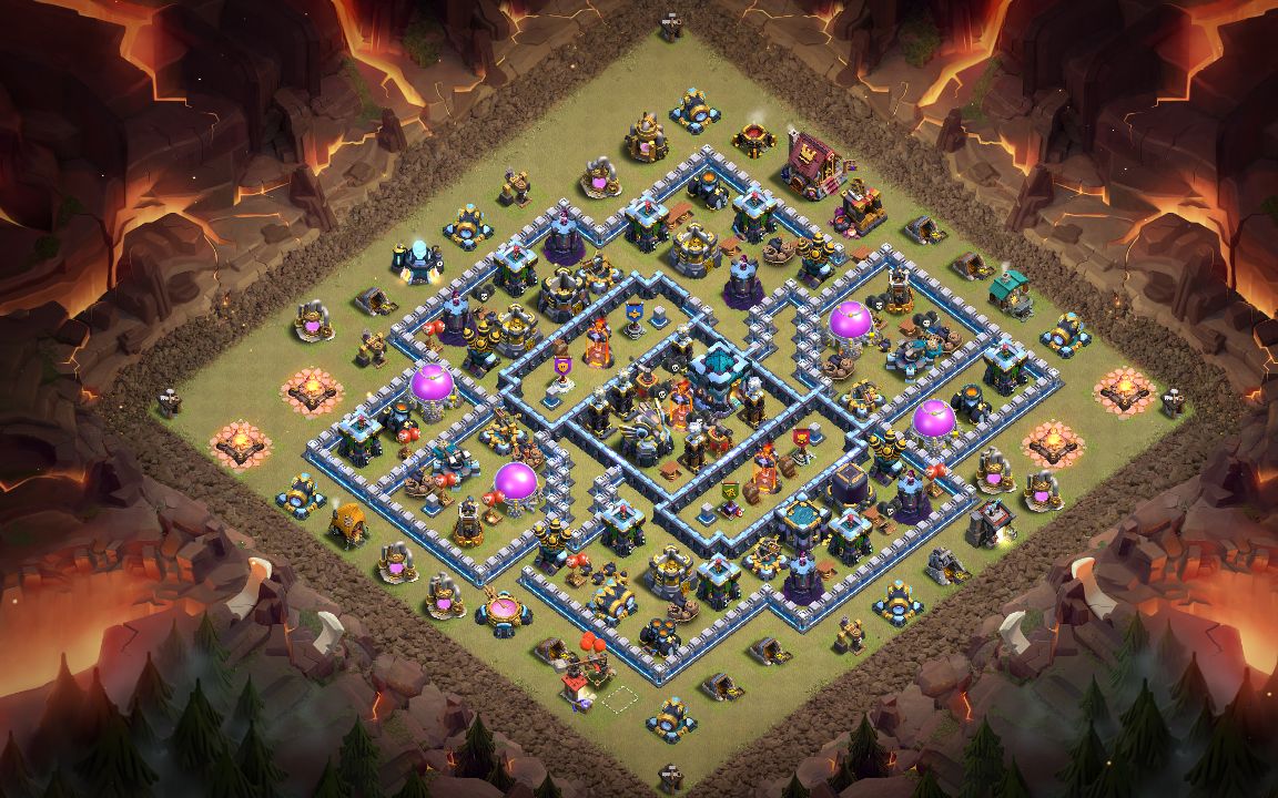 Town Hall 13 War Base layout by Zeus⚡