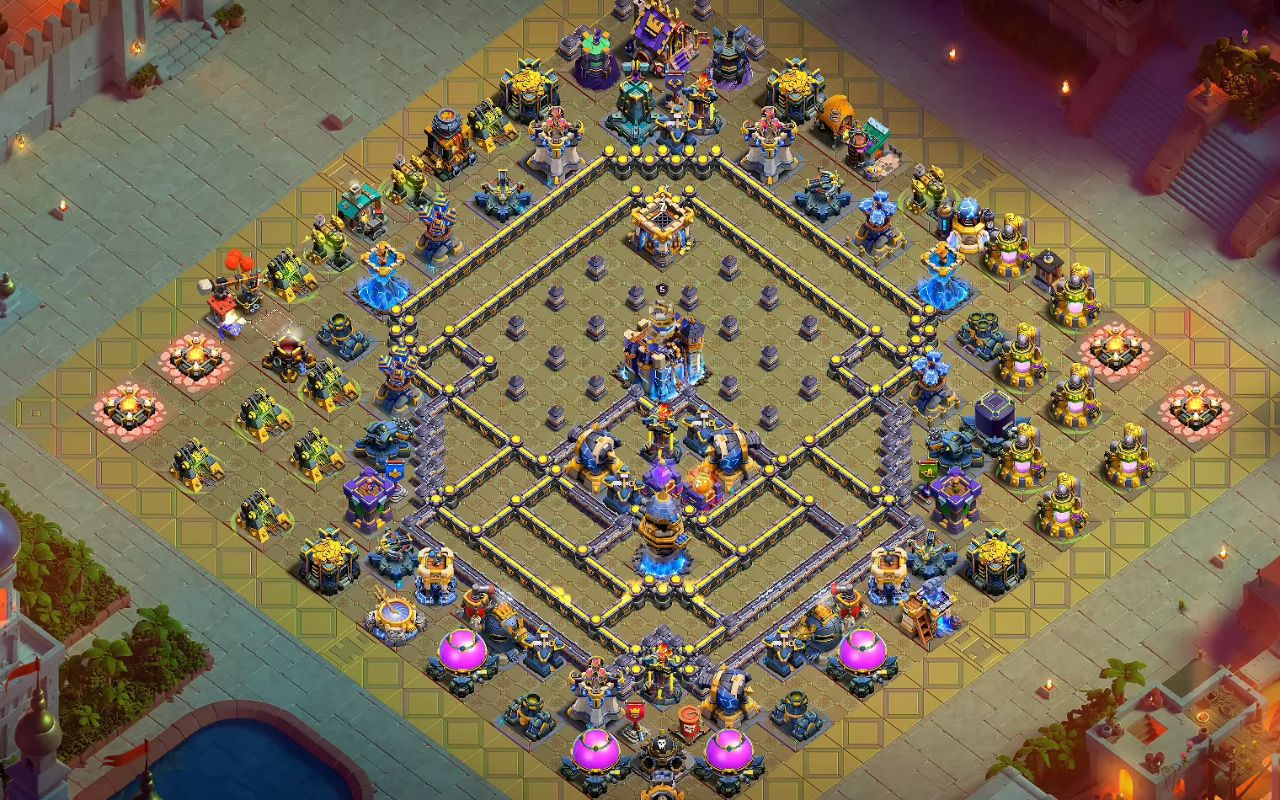 Town Hall 18 Trophy Base layout by Ares