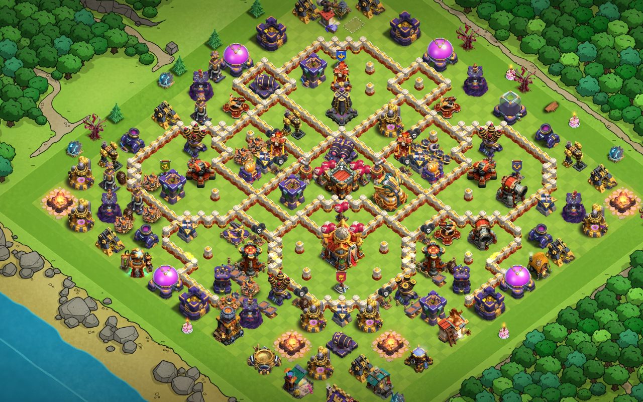 Town Hall 16 War Base layout by Saud