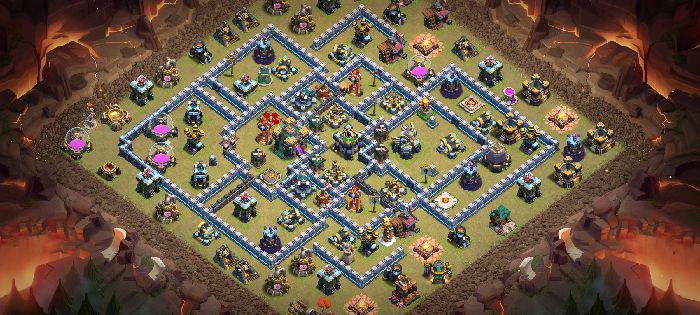 Town Hall 14 War Base layout by COC//PUBGmobile