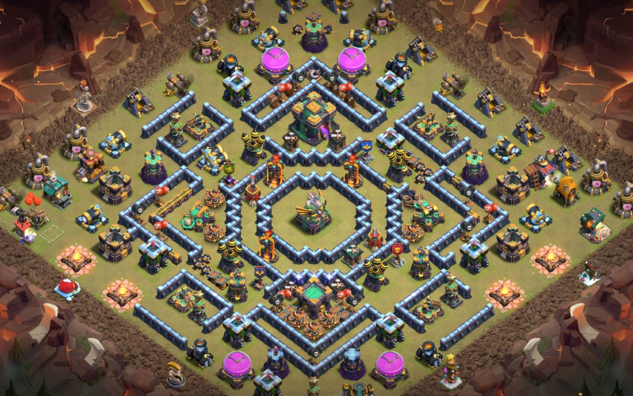 Town Hall 14 War Base layout by Razana
