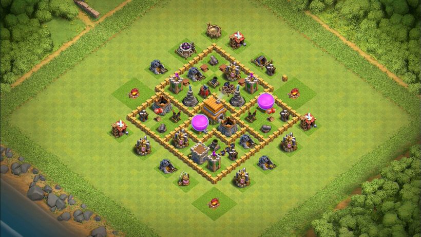 Town Hall 6 Farming Base layout by TReX