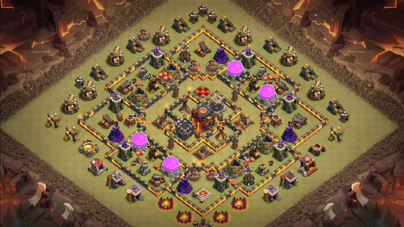 Town Hall 10 War Base layout by TReX