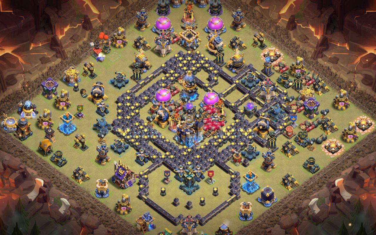 Town Hall 18 Trophy Base layout by The King