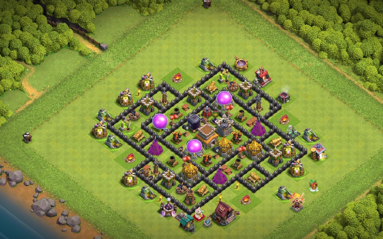 Town Hall 8 War Base layout by Jafar Sadiq