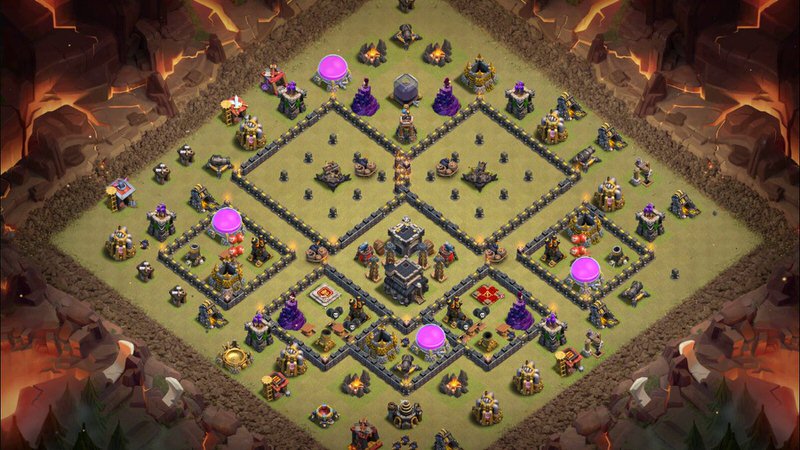 Town Hall 9 War Base layout by TReX