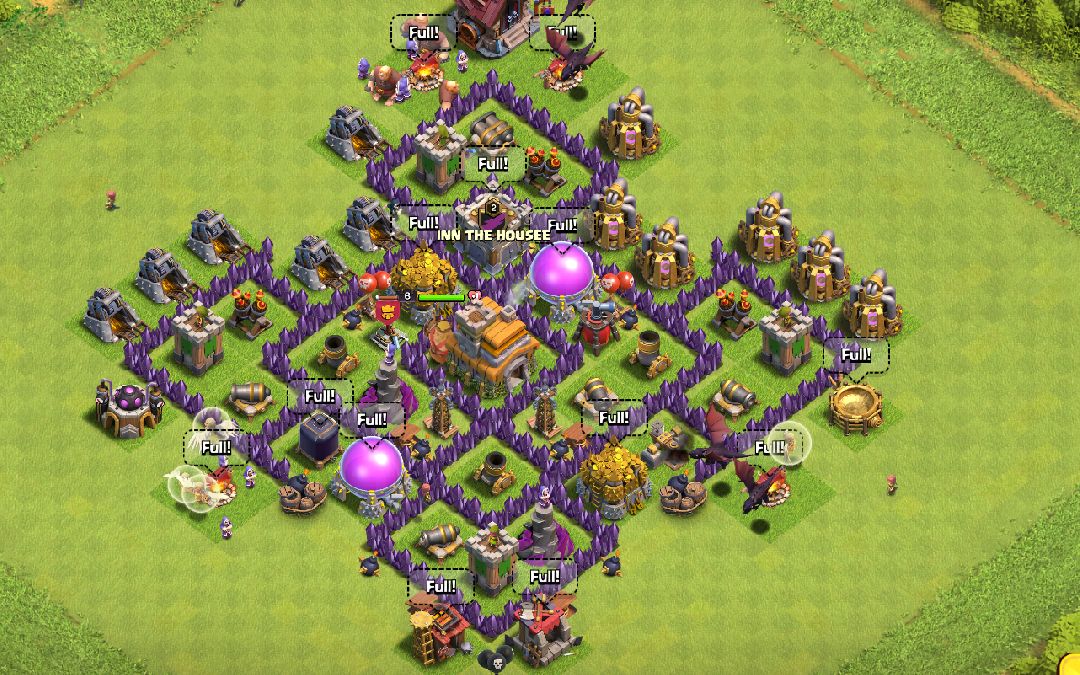 Town Hall 7 Trophy Base layout by Ezri