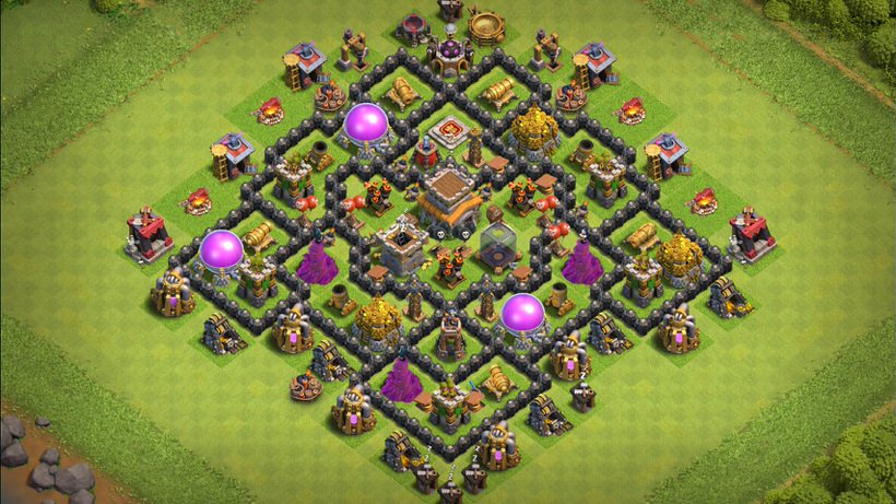 Town Hall 8 Trophy Base layout by TReX