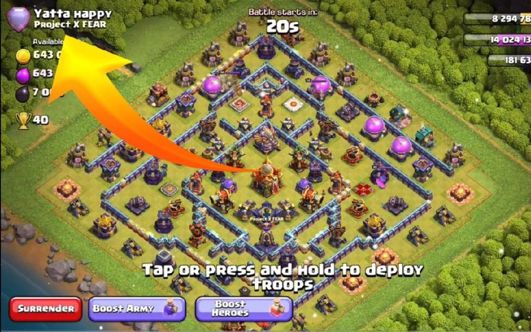 Town Hall 16 Trophy Base layout by XLR8