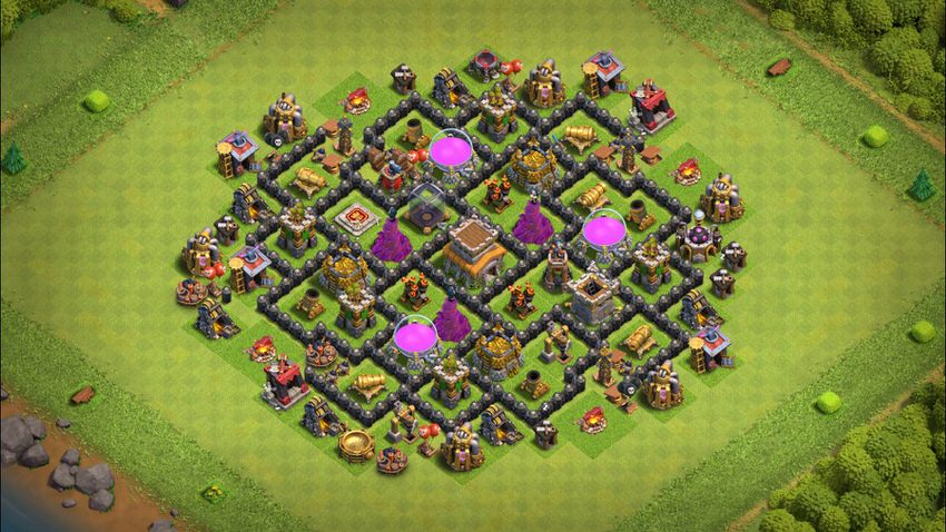 Town Hall 8 Farming Base layout by TReX