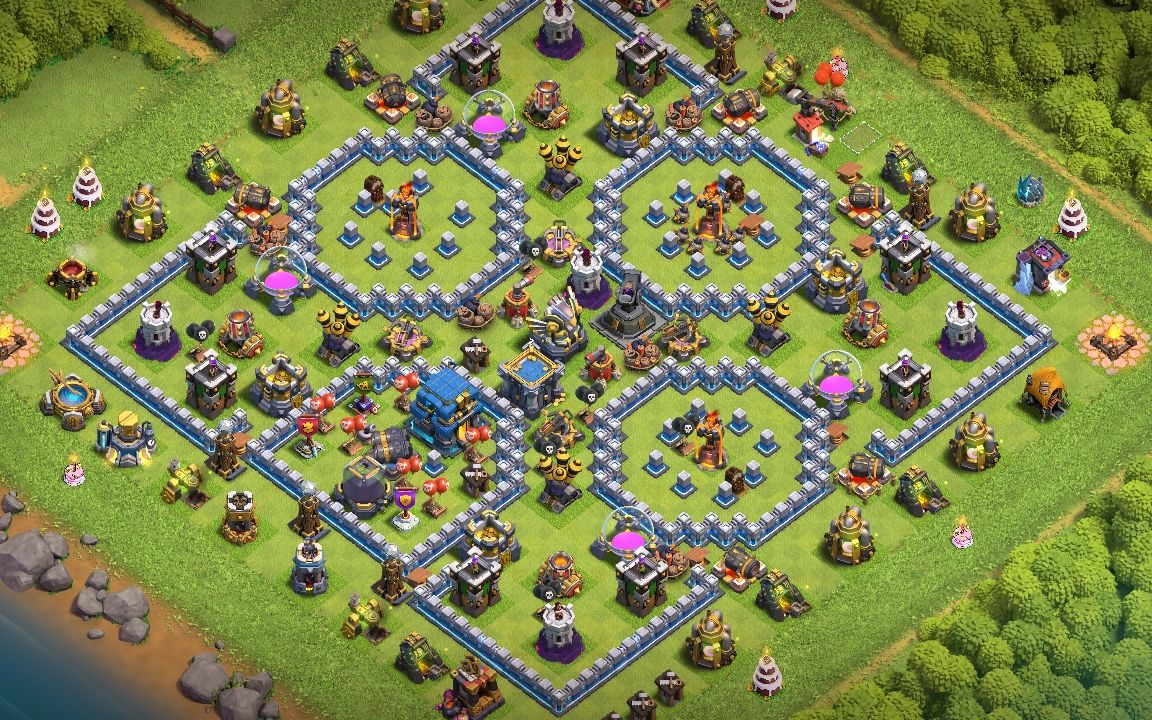 Town Hall 12 War Base layout by GodzillaXXL