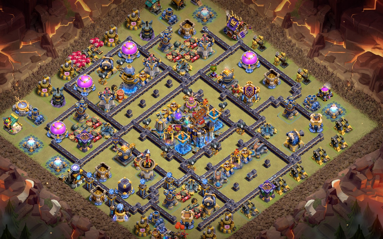 Town Hall 18 War Base layout by Kings Villa