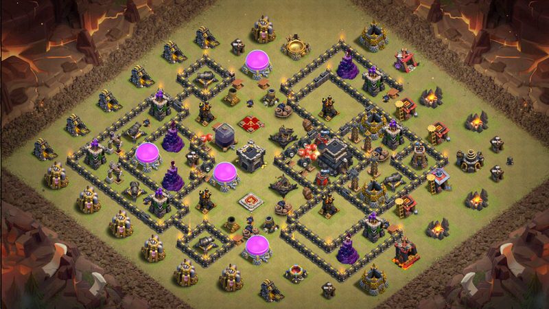 Town Hall 9 War Base layout by TReX
