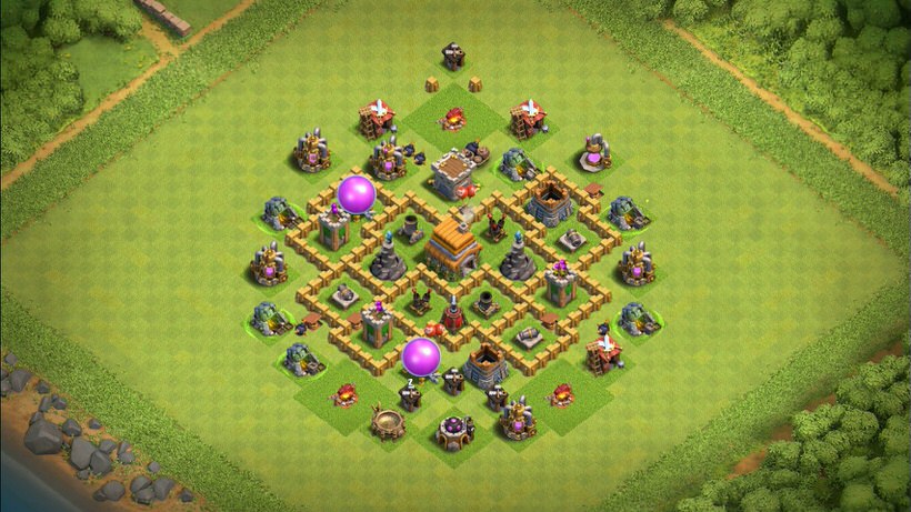Town Hall 6 Trophy Base layout by TReX