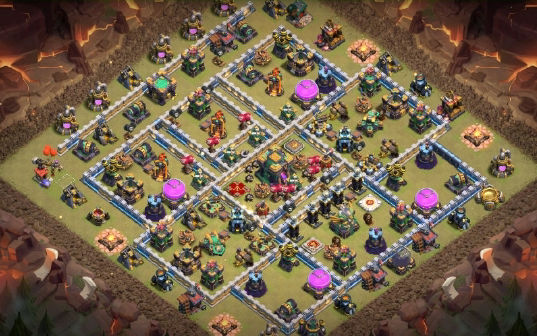 Town Hall 14 War Base layout by Gaming Sanged