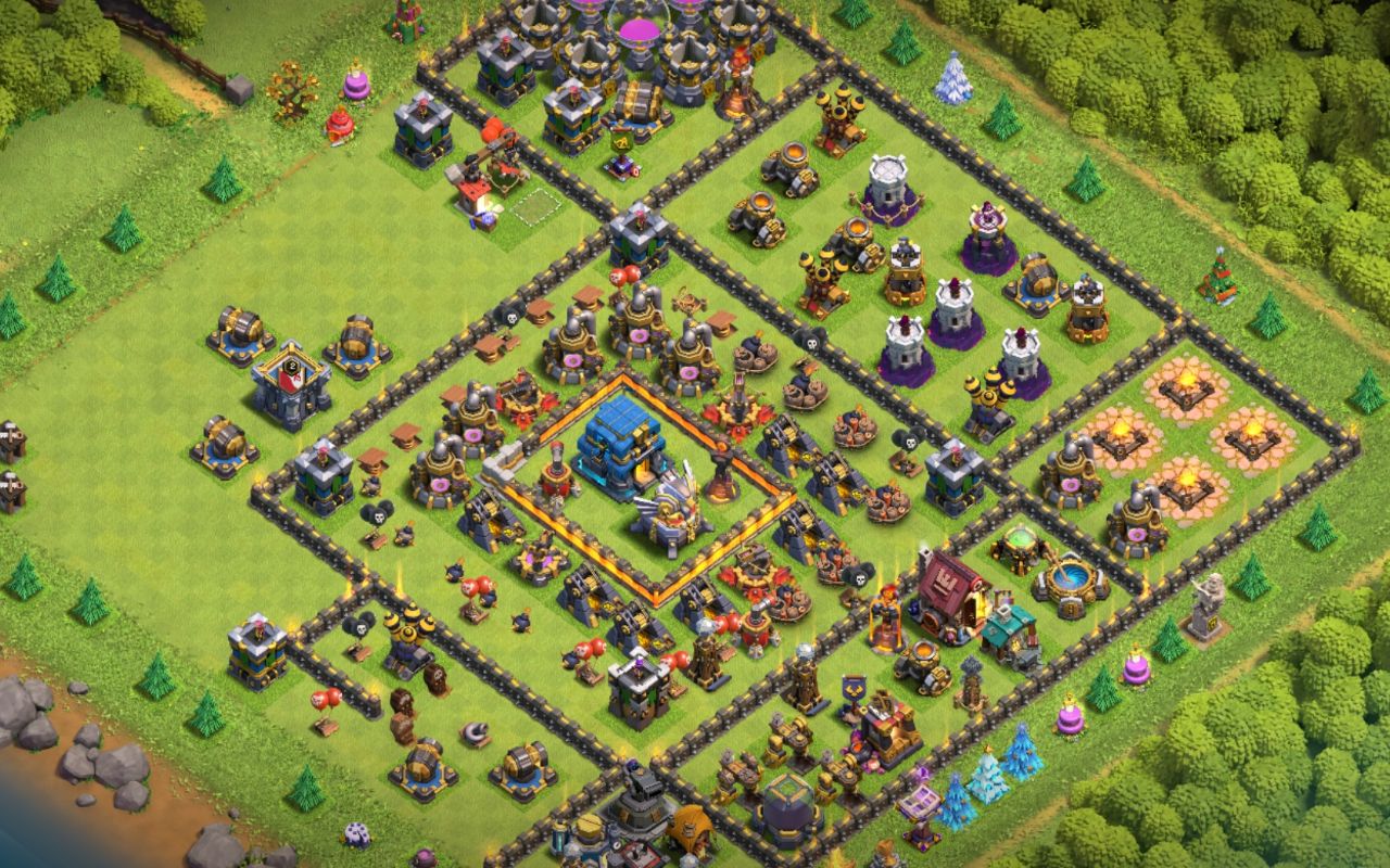 Town Hall 12 Farming Base layout by Chill Viper