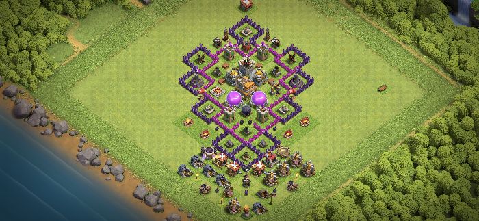 Town Hall 7 Trophy Base layout by macster0802
