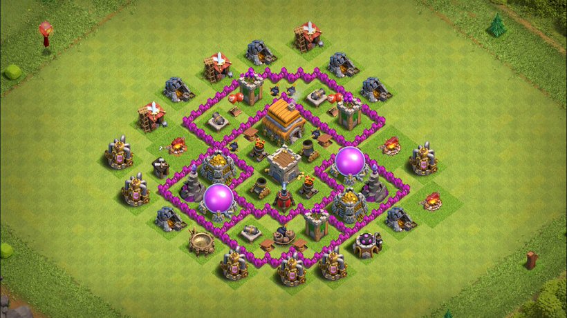 Town Hall 6 Hybrid Base layout by TReX