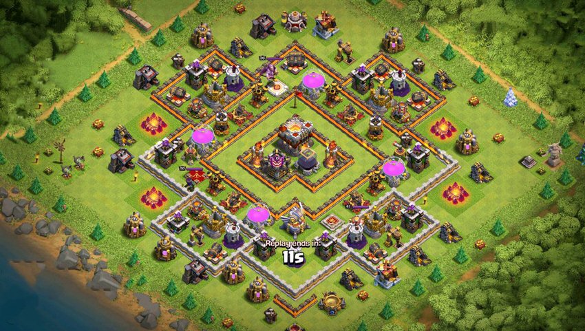Town Hall 11 Trophy Base layout by TReX