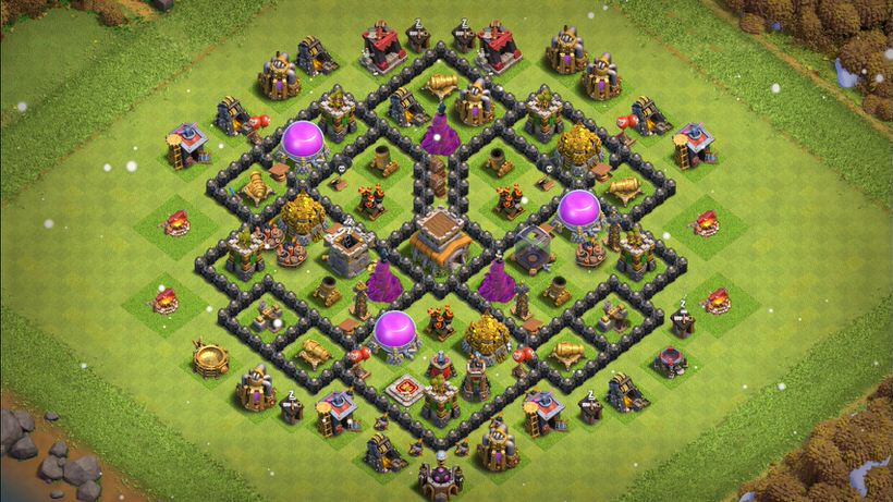 Town Hall 8 Trophy Base layout by TReX