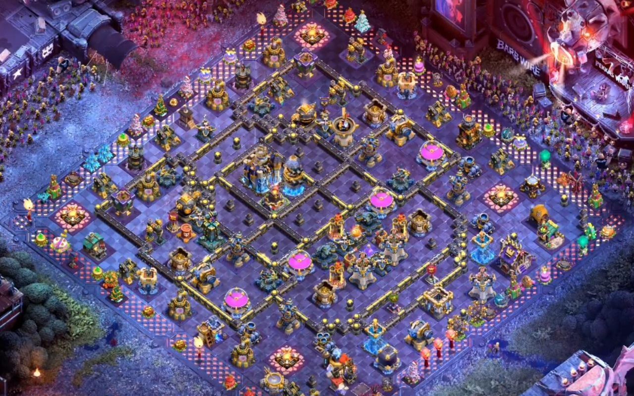 Town Hall 18 Trophy Base layout by BASE MAKER