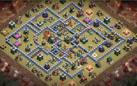 Town Hall 14 War Base layout by Gaming Sanged