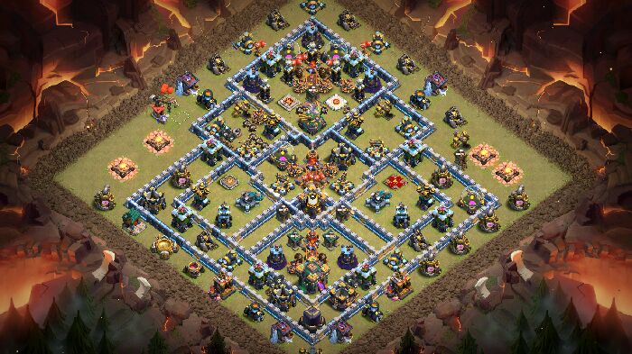 Town Hall 14 War Base layout by GABBAR