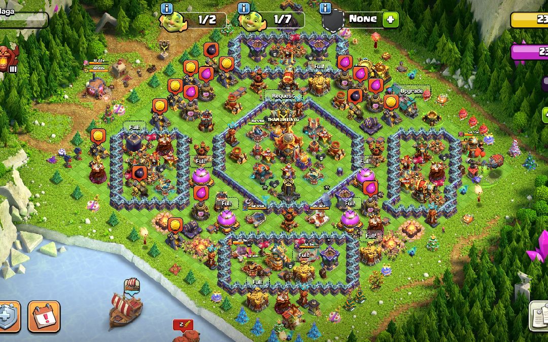 Town Hall 16 Hybrid Base layout by ong Naga
