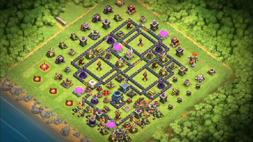 Town Hall 12 Trophy Base layout by TReX