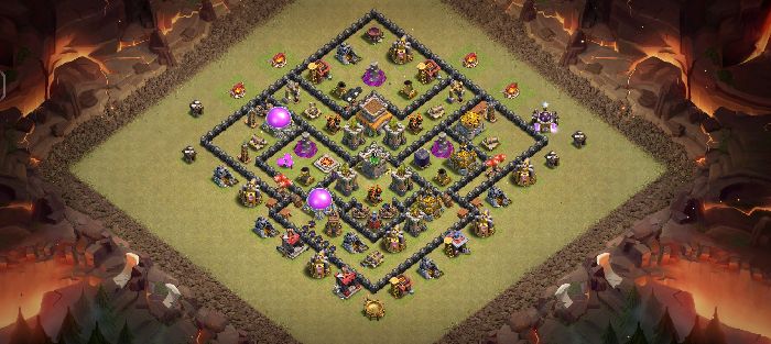 Town Hall 8 War Base layout by MaGic