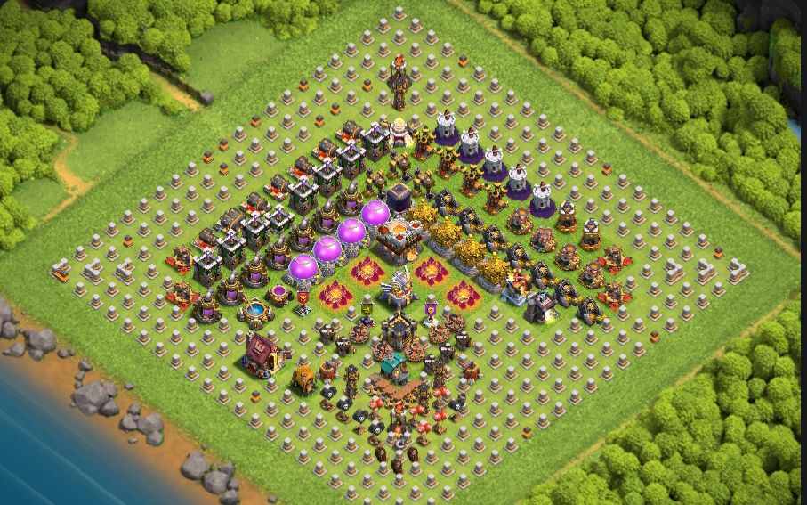 Town Hall 11 Trophy Base layout by KAWAKI★