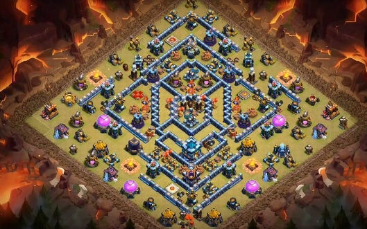 Town Hall 13 War Base layout by Gaming Sanged