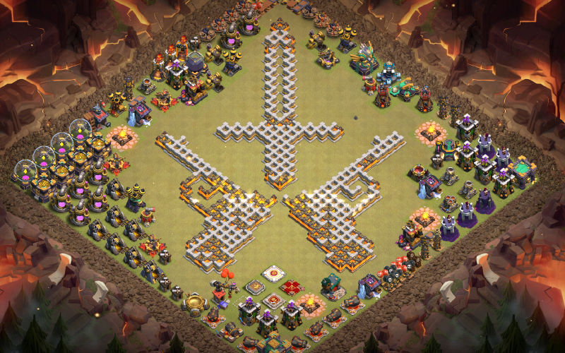 Town Hall 14 Fun Base layout by ALOKOZAY KHAN