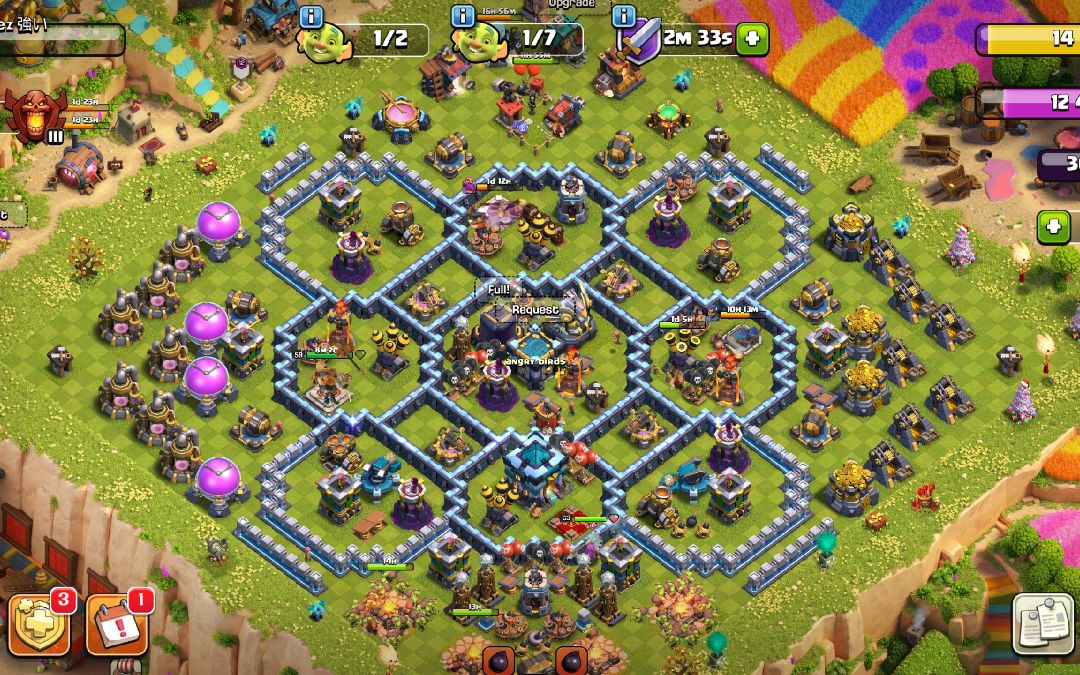 Town Hall 13 Hybrid Base layout by Arhaynez