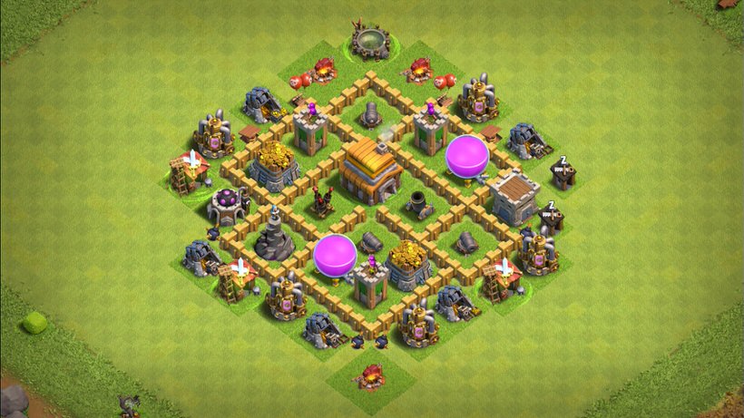 Town Hall 5 Farming Base layout by TReX