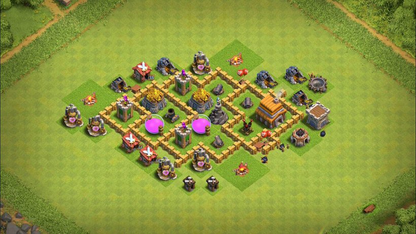Town Hall 5 Farming Base layout by TReX