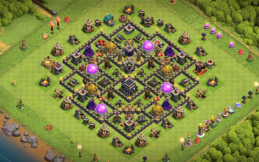 Town Hall 9 Farming Base layout by XLR8