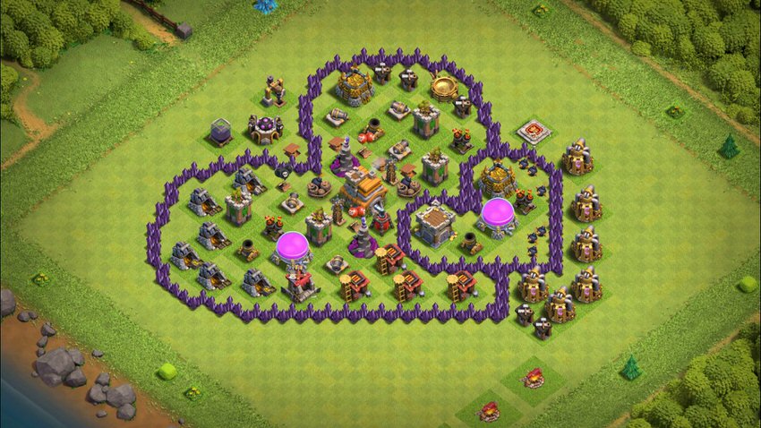 Town Hall 7 Fun Base layout by TReX