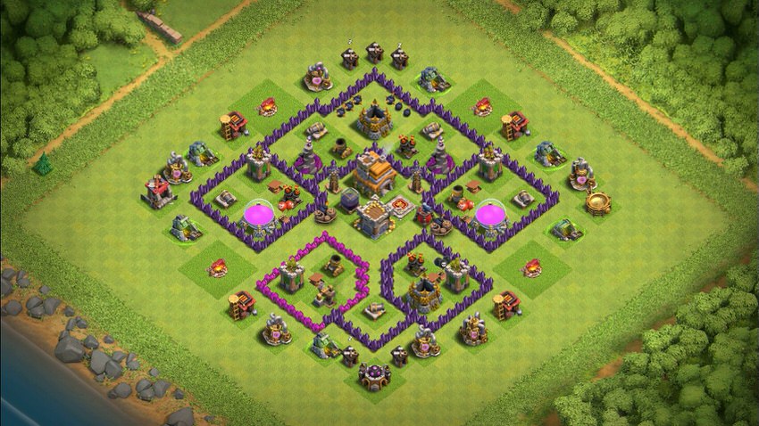 Town Hall 7 Hybrid Base layout by TReX