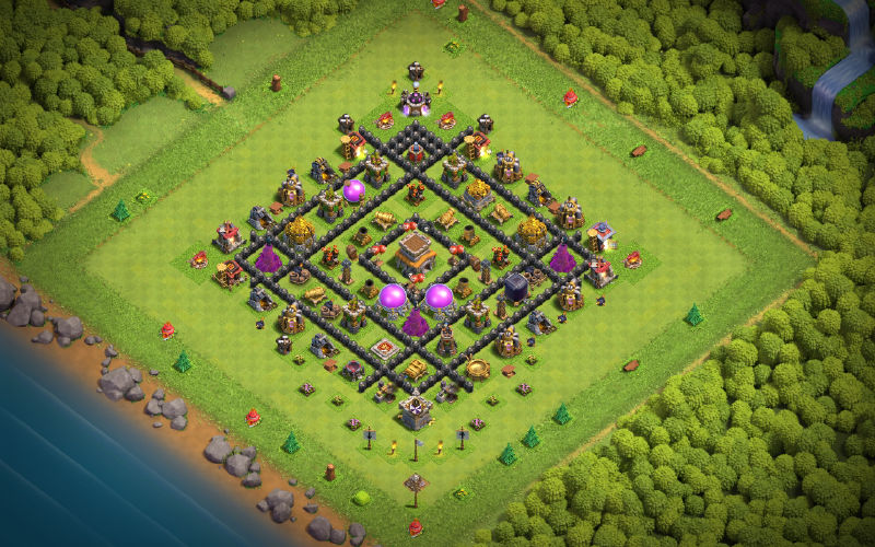 Town Hall 8 Farming Base layout by Amateur Player
